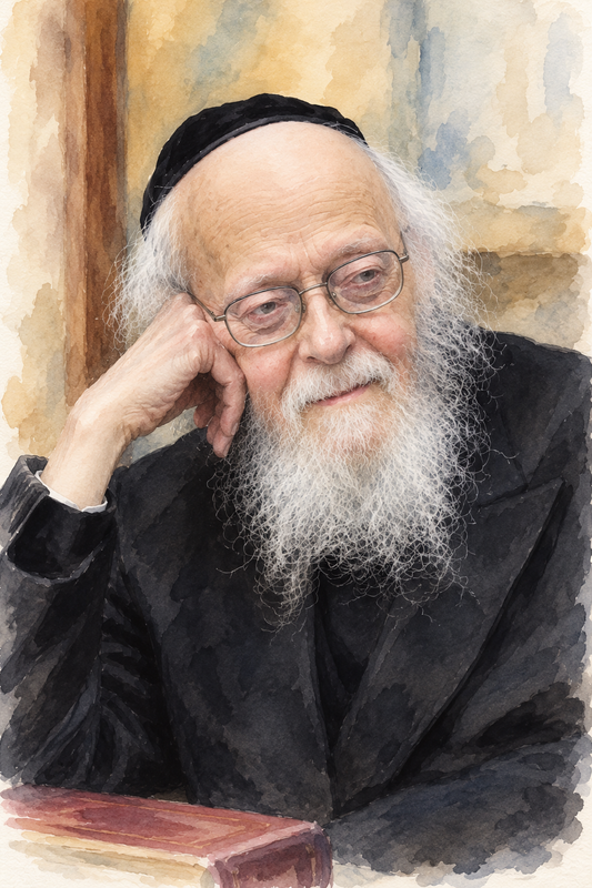 Rav Yosef Shalom Elyashiv | Vinyl Sukkah Posterr