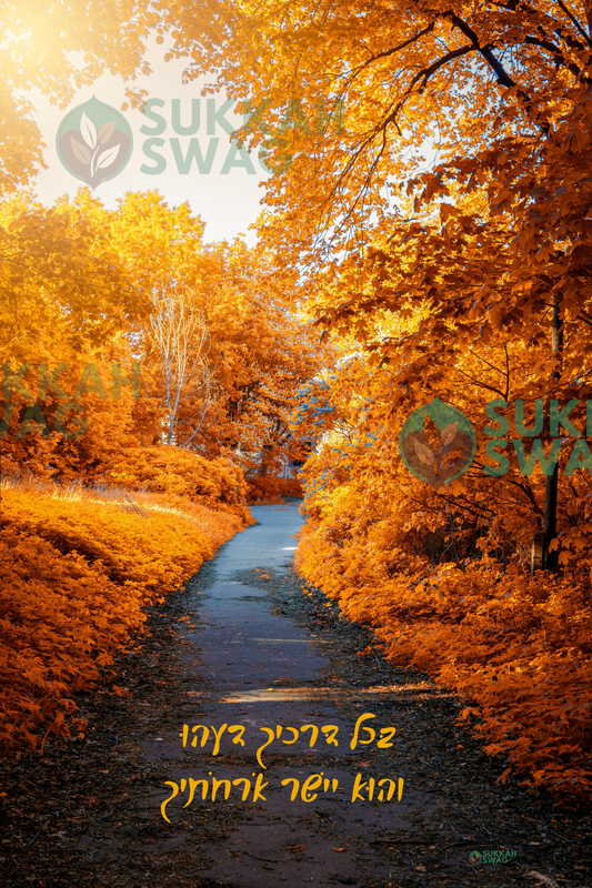 Guided by Hashem – The Path Ahead | Vinyl Sukkah Poster