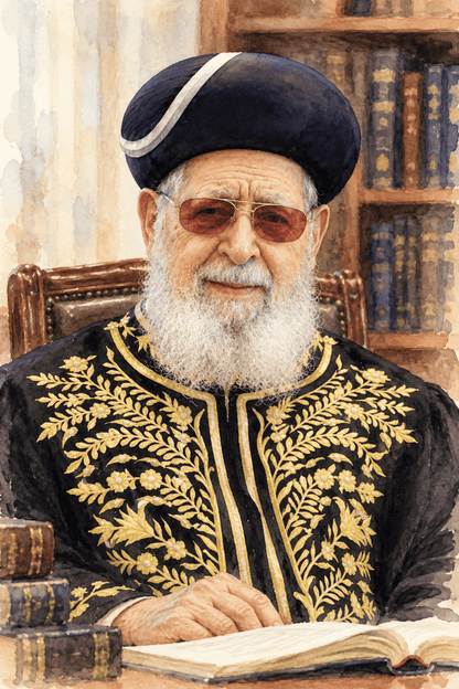 Rav Ovadia Yosef | Vinyl Sukkah Poster