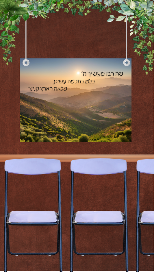 Mountain Majesty | Vinyl Sukkah Poster