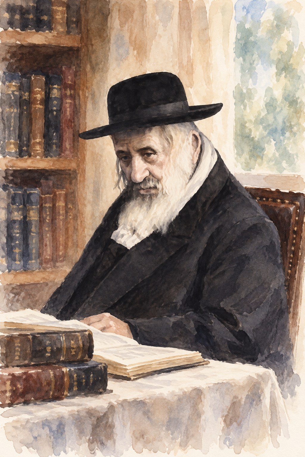 Rabbi Yeshaya Steiner of Kerestir | Vinyl Sukkah Poster