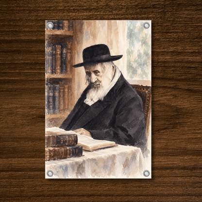 Rabbi Yeshaya Steiner of Kerestir | Vinyl Sukkah Poster