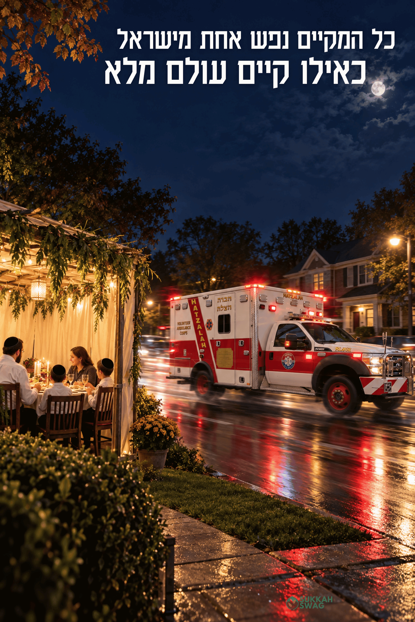 Hatzalah – Saving a World | Vinyl Sukkah Poster