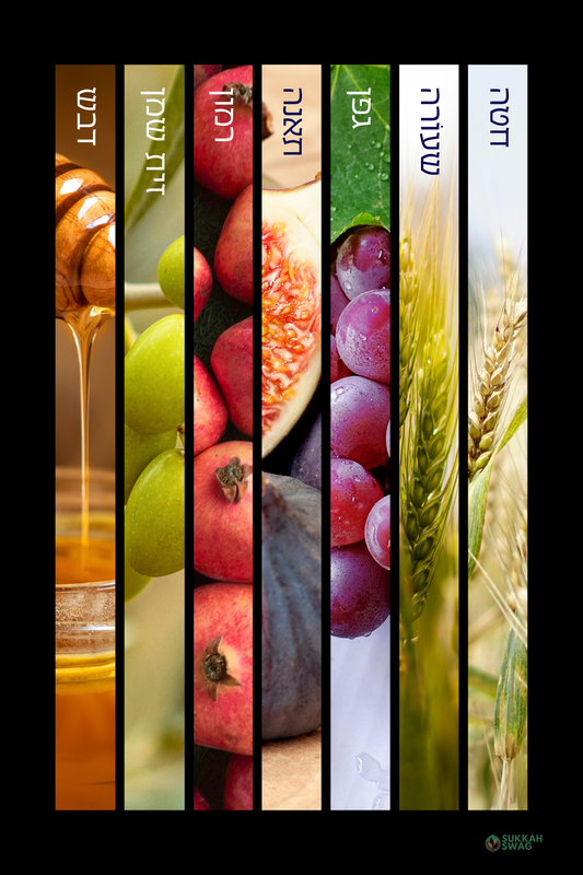 7 Species - שבעת המינים | Vinyl Sukkah Poster