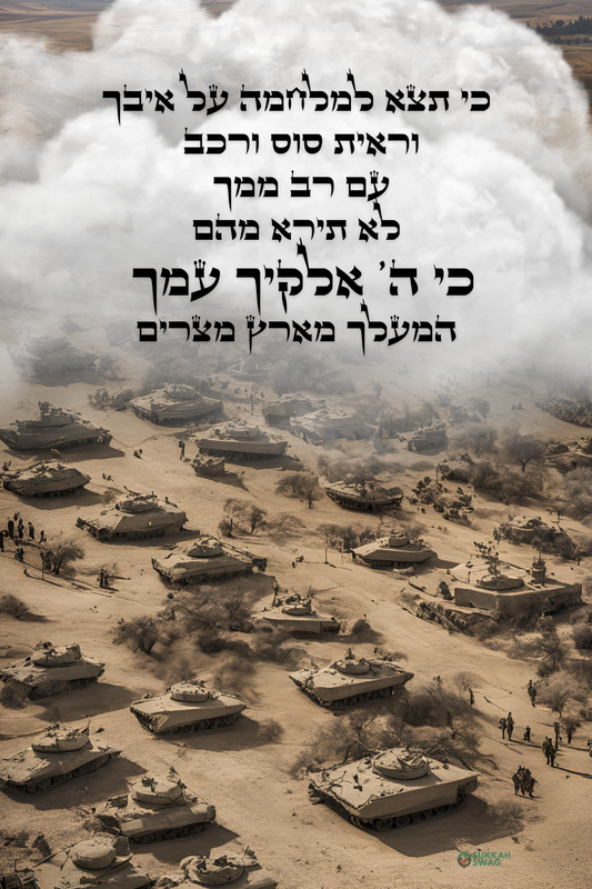 Protecting Our Soldiers from Above | Vinyl Sukkah Poster